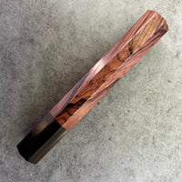 Custom Japanese Knife handle (wa handle) for 165-210mm : Honduran Rosewood and stripped horn