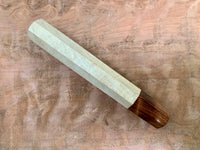 Custom Japanese Knife handle (wa handle) - Holly and redwood