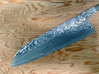 Shiro Kamo Black Damascus SG2 Santoku 180mm - blade only