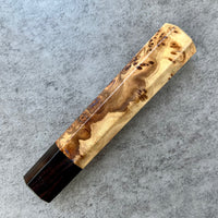 Custom Japanese Knife handle (wa handle) for 165-210mm: Japanese Elm Burl