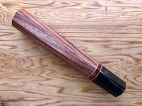 Custom Japanese Knife handle (wa handle) for 165-210mm - Honduran Rosewood with stone and horn