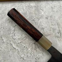 Custom Hatsukokoro Komorebi Aogami #1 Damascus Gyuto 240 mm- Birds Eye rosewood and horn