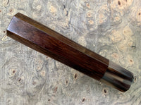Custom Japanese Knife handle (wa handle) for 240mm - Straight grain Brazilian Rosewood and marbled horn