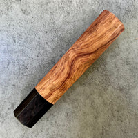 Custom Japanese Knife handle (wa handle) for 165-210mm: Honduran Rosewood and African Blackwood