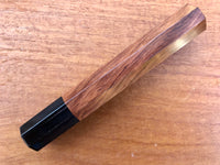 Custom Japanese Knife handle (wa handle) for 210mm - Curly Honduran Rosewood and horn