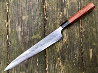 Custom Yu Kurosaki Fujin VG10 Sujihiki 270 mm - Honduran Rosewood and horn