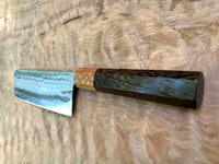 Custom Masutani VG1 Tsuchime Nakiri 180mm - Wenge and Leopard wood