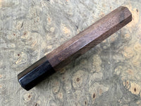 Custom Japanese Knife handle (wa handle) for 165-210 - Spalted Walnut and horn