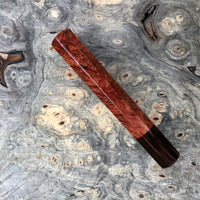Custom Japanese Knife Handle - Dyed maple burl