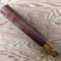 Custom Japanese Knife handle (wa handle) for 165-210mm - Walnut and zebrawood