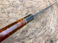 Custom Tetsujin Metal Flow Blue #2 Gyuto 240mm - Amboyna Burl