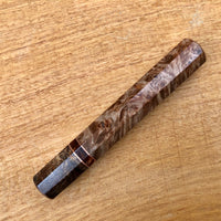 Custom Japanese Knife handle (wa handle) - Maple Burl and spalted maple
