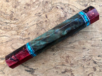 Custom Japanese Knife handle (wa handle) for 165-210mm - Dyed maple with endcap