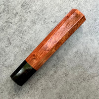 Custom Japanese Knife handle (wa handle) for 165-210mm - Siamese rosewood and horn