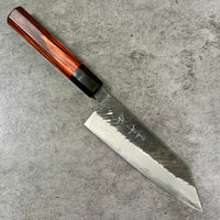 Custom Yu Kurosaki Fujin Aogami Super Hammered 165 Bunka - Rosewood and horn