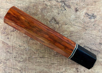 Custom Japanese Knife handle (wa handle) for 240-270mm - Siamese Rosewood and horn