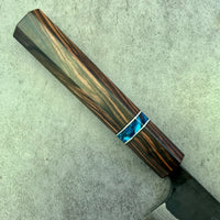 Custom Yamamoto Asai Aogami Super Kurouchi Tsuchime 270 Sujihiki- Mun Ebony
