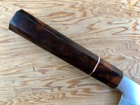 Nakagawa Satoshi Ginsan 3 Kiritsuke 240mm - Dark Ironwood burl