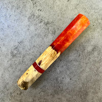 Custom Japanese Knife handle (wa handle) for 165-210mm: buckeye burl hybrid