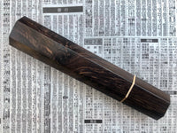 Custom Japanese Knife handle (wa handle) for 240mm - Figured African Blackwood