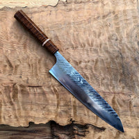 Custom Yu Kurosaki Fujin SG2 Hammered Gyuto 240 - ringed gidgee