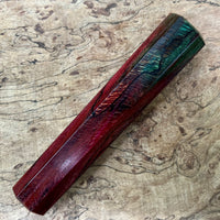 Custom Japanese Knife handle (wa handle) for 165-210mm - Dyed spalted sycamore