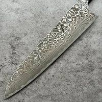 Yoshimi Kato SG2 Damascus Gyuto 210 mm - Buckeye burl hybrid