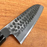 Mutsumi Hinoura Hammered W2 Santoku 165mm