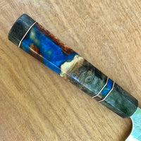 Custom Yu Kurosaki Raijin Cobalt Special Steel Bunka 165mm - buckeye hybrid