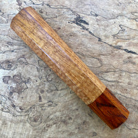Custom Japanese Knife handle (wa handle) for 165-210mm - Afzelia Xylay and cocobolo