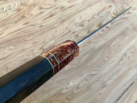 Custom Yu Kurosaki Fujin Hammered 240mm (10”) Gyuto Chef Knife- Ebony and stone