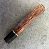 Custom Japanese Knife handle (wa handle) for 165-210mm : Cocobolo with vintage Catalin poker chip