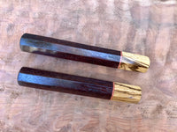 Custom Japanese Knife Handle - Rosewood, zebra and spacer