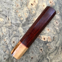 Custom Japanese Knife handle (wa handle) - Rosewood and zebra