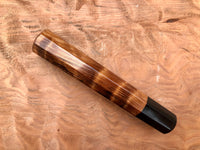Custom Japanese Knife Handle - Curly redwood