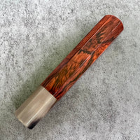 Hanoi Made Custom Japanese Knife handle (wa handle) for 240 : Rosewood and horn