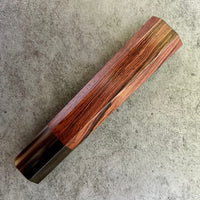 Custom Japanese Knife handle (wa handle) for 165-210mm : Honduran Rosewood and stripped horn