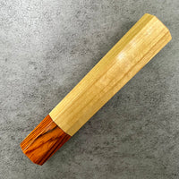 Custom Japanese Knife handle (wa handle) for 240mm - Ceylon Satinwood and Cocobolo