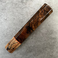 Custom Japanese Knife handle (wa handle) for 240 mm: Turkish walnut burl