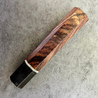 Custom Japanese Knife handle (wa handle) for 165-210mm : Cocobolo with vintage Catalin poker chip