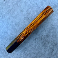 Custom Japanese Knife handle (wa handle) for 240mm - Sonoran desert ironwood and horn