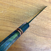Manaka Kisuke Aogami 2 Gyuto 210mm - Dyed spalted curly maple