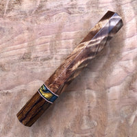 Custom Japanese Knife handle (wa handle) for 165-210mm - Sugi Cedar and desert ironwood