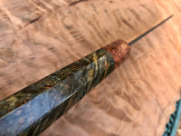 Custom Tsunehisa AS KU Hammered Gyuto 210mm - Maple Burl