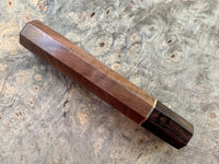 Custom Japanese Knife handle (wa handle) - Curly Black Walnut and African Blackwood