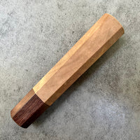 Custom Japanese Knife Handle for 210-225mm - Oak burl and katalox