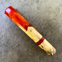 Custom Japanese Knife handle (wa handle) for 165-210mm: buckeye burl hybrid