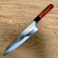 Yu Kurosaki Fujin SG2 Hammered Gyuto 210 - Siamese Rosewood and horn