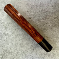 Custom Japanese Knife handle (wa handle) for 240mm - Figured ironwood and blonde horn