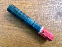 Custom Japanese Knife handle (wa handle) for 165-210mm - Blue dyed quilted maple